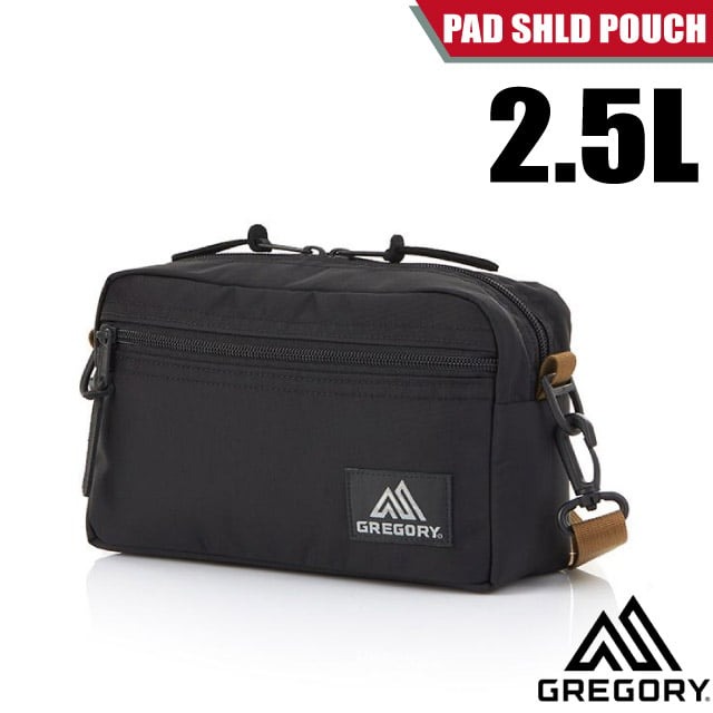 【GREGORY】PAD SHLD POUCH 2.5L 可調式側背包/65380-1051 黑/棕色✿30E010